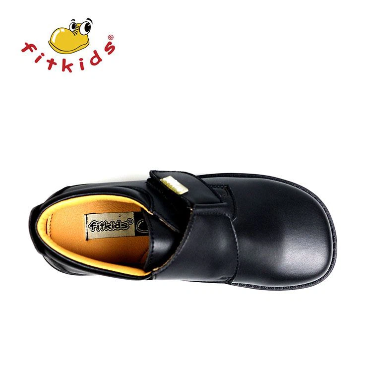 Children Black School Shoes